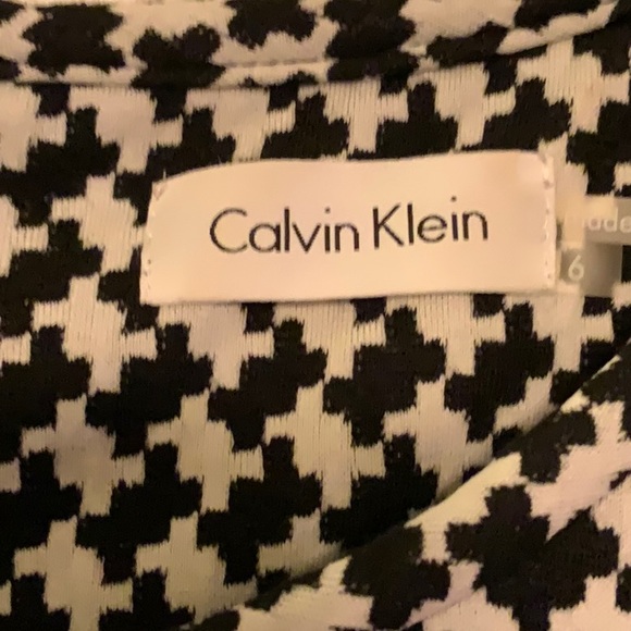 EUC Calvin Klein Houndstooth Dress - Picture 2 of 3